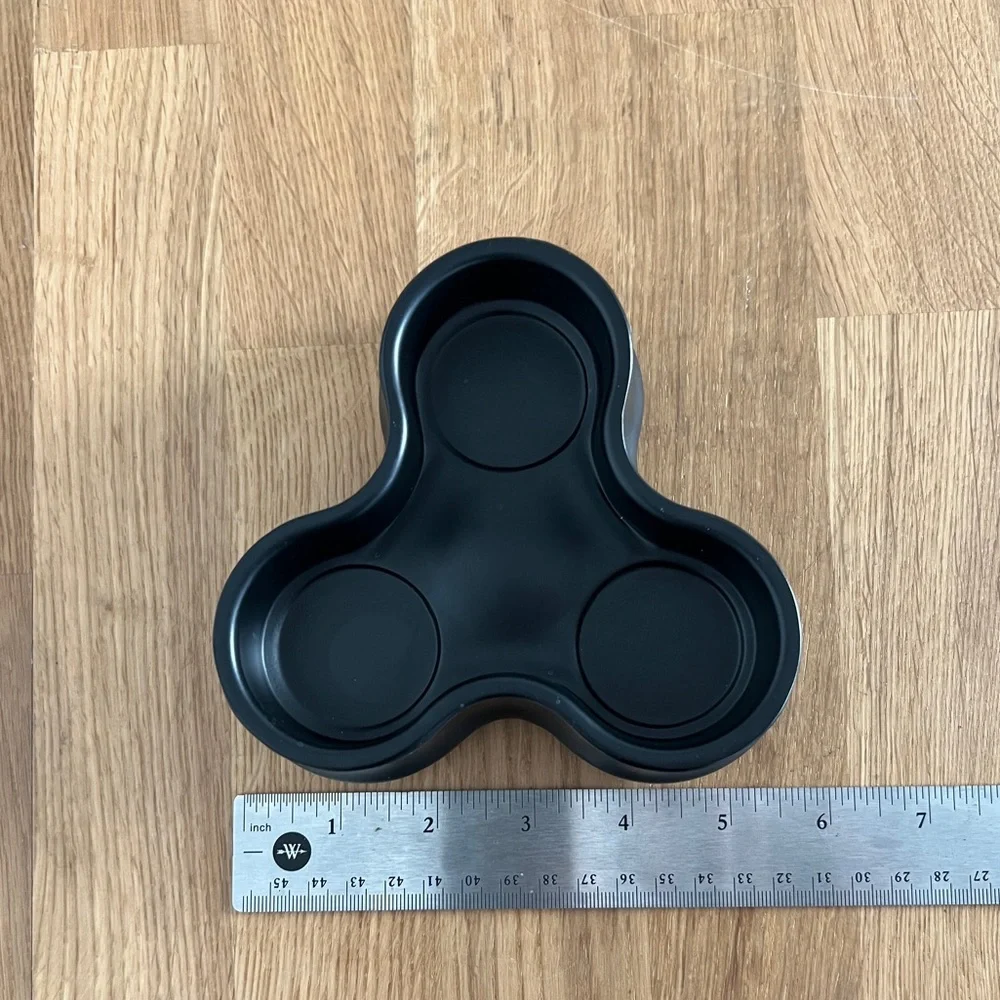 IKEA candle holder in matte black metal in EUC